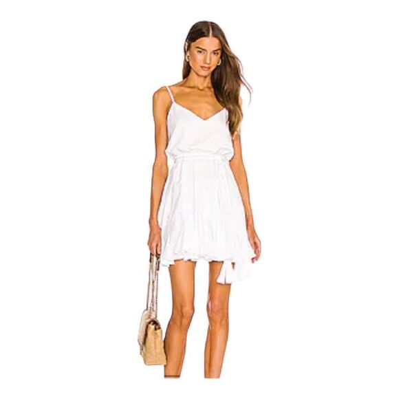 Rhode Casey White Rope Tie Sleeveless Mini Dress Size M - Picture 1 of 11